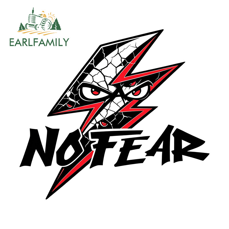 Fishing Line Box - EARLFAMILY NO FEAR Autocollants pour voiture,