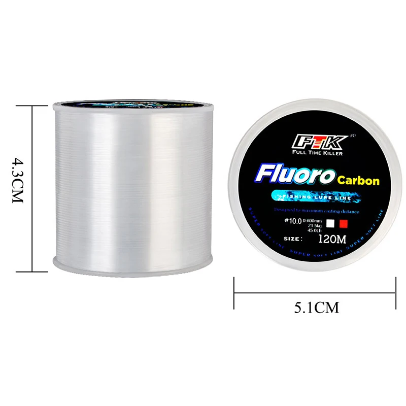 Ligne de pêche 120M 0.14mm-0.6 - Fluorocarbon Line avis et prix