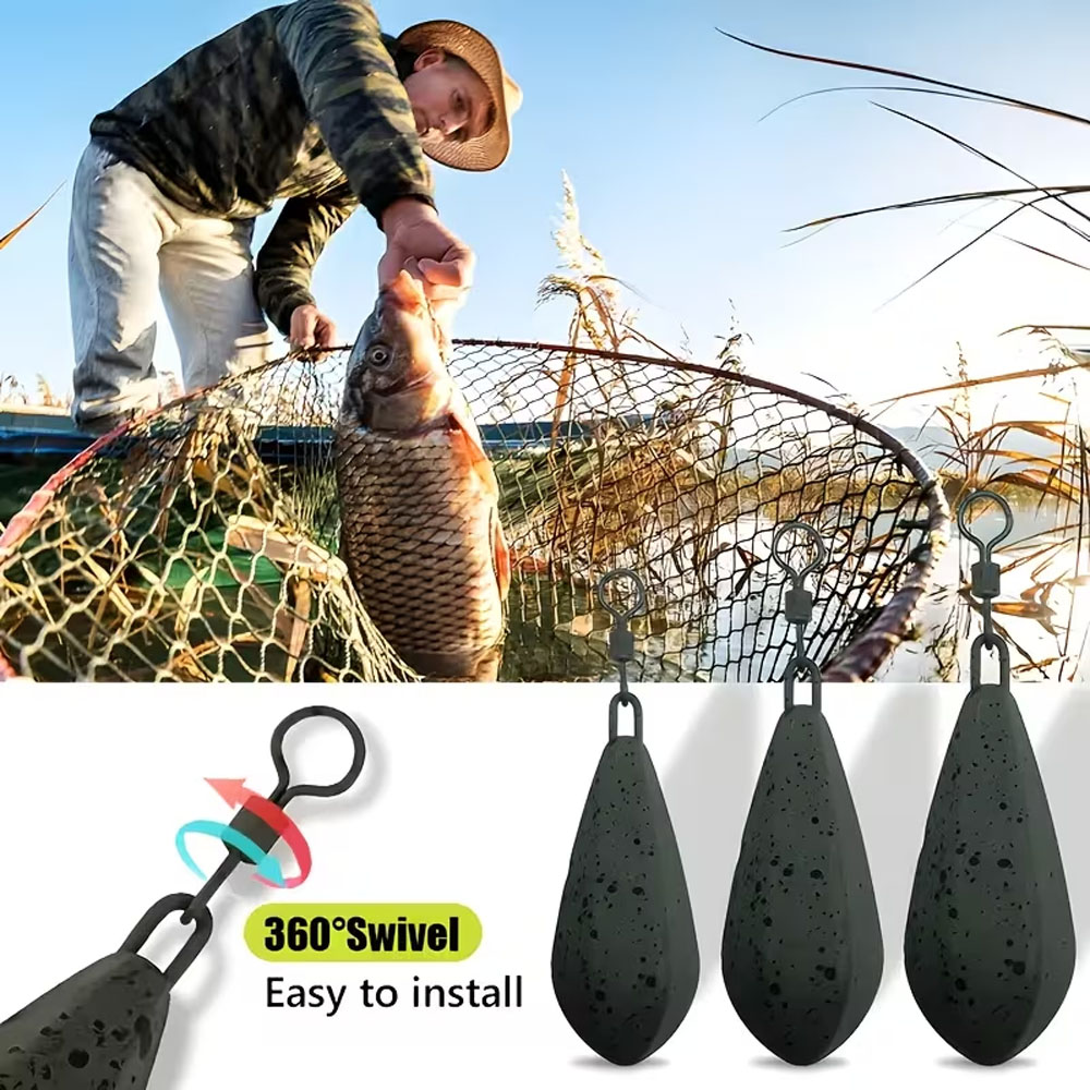 Lot de 4 poids de pêche à la c - Leader Line avis et prix