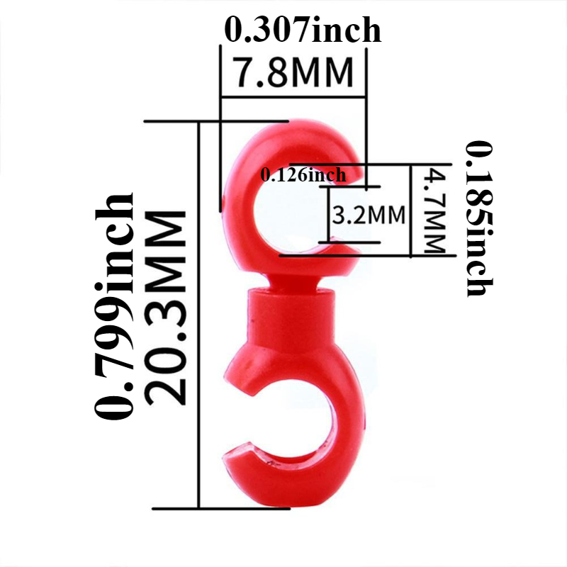 Lot de 10 clips en plastique p - Tippet Line avis et prix