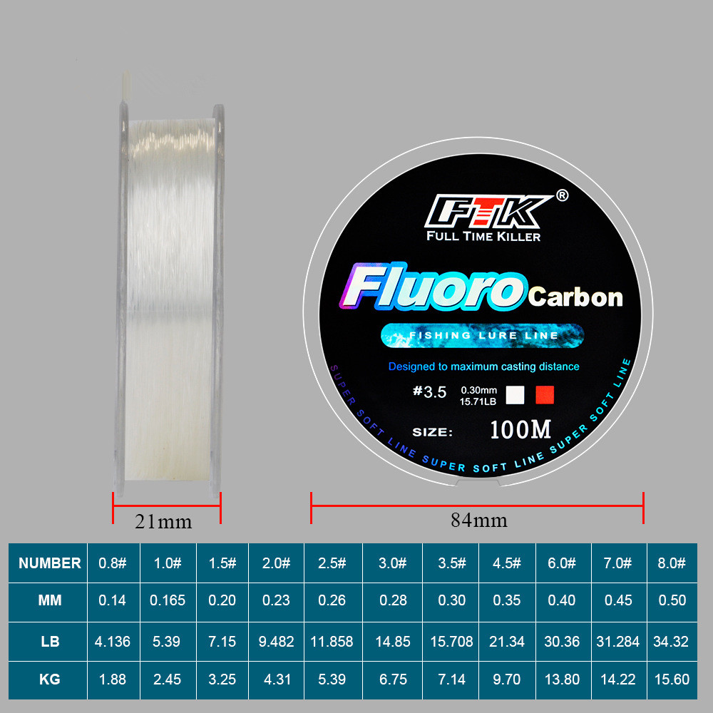 Ligne de pêche en fluorocarbon - Fluorocarbon Line avis et prix